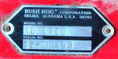 17' bush hog finishing mower