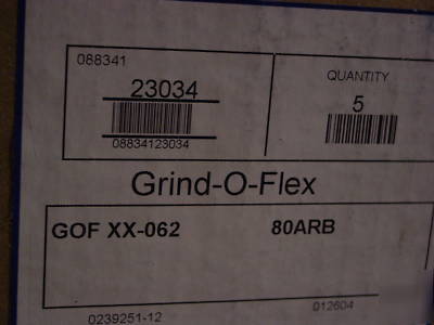 New merit grind-o-flex interleaf 80 grit 6X2X1 5 ea 