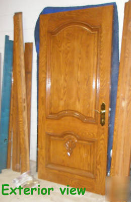 New red oak jeld wen iwp wood entry door 3-0 x 6-8 