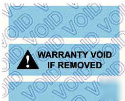 1000 printed voidtamper evident security label .5X1.75