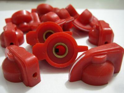100PCS for amplifier,bass red chickenhead knobs knob,r