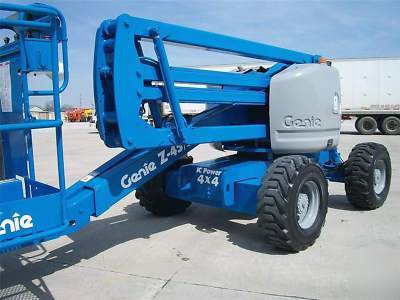 1999 genie aerial manlift boom lift man boomlift 4 x 4