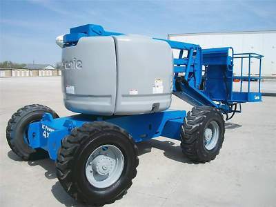 1999 genie aerial manlift boom lift man boomlift 4 x 4