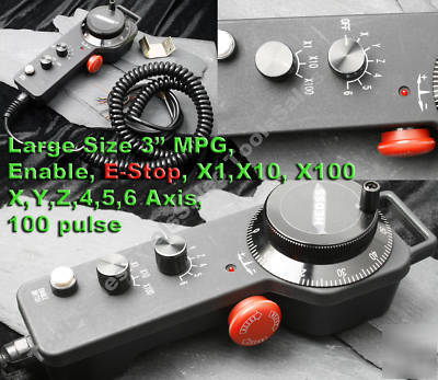 Cnc control jog 100 mpg 6 axis pendant MACH3 encoder