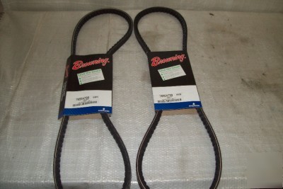 New 2 browning gripnotch v-belts, AX43, 