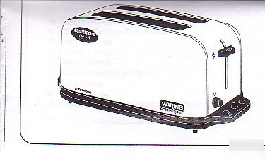 New waring WCT704 commercial pop up toaster 4 slice 