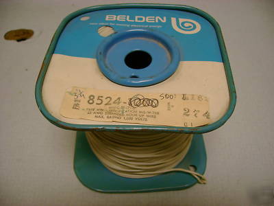 Belden 8524 pvc hookup wire 22AWG nos 500FT roll gauge