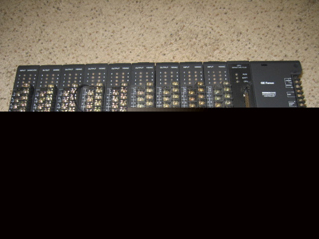 Ge fanuc series one rack with 10 cards 