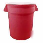 New bruteÂ® 32 gallon container without lid, red