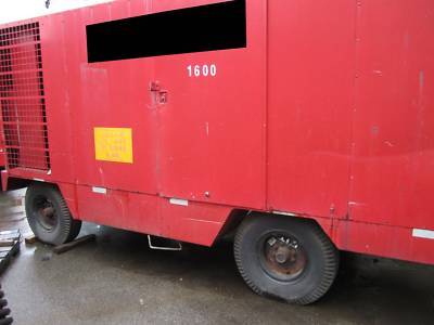 '96 ingersoll rand 1600 cfm diesel air compressor used