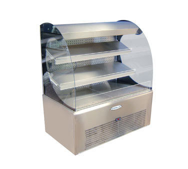 3' allegra refrigerated open display case by kool-it