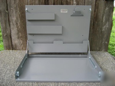 Metal fold-up wall desk -industrial, medical,office use