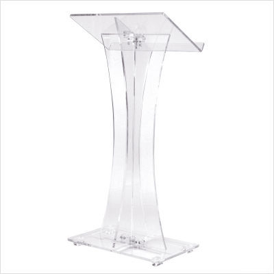 Oklahoma sound curved style clear podium #471