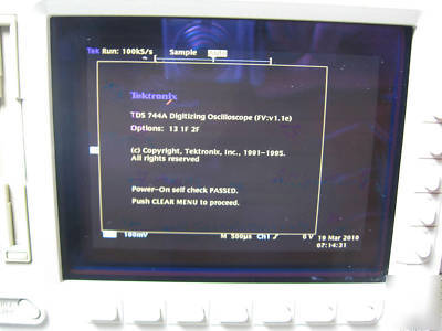 Tektronix TDS744A 4CH 500MHZ oscilloscope 13/1F/2F