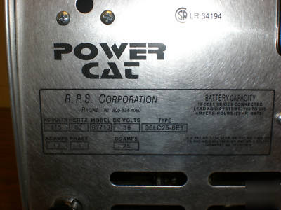 36 volt, 25 amp portable automatic battery charger