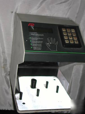 Adp handpunch ID3D-r biometric time clock, used, works