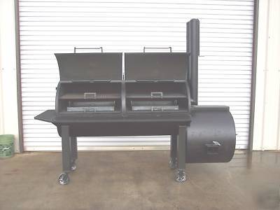 Custom bbq pit smoker and charcoal grill 