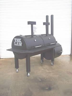 Custom bbq pit smoker and charcoal grill 