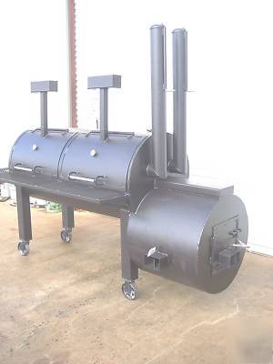 Custom bbq pit smoker and charcoal grill 