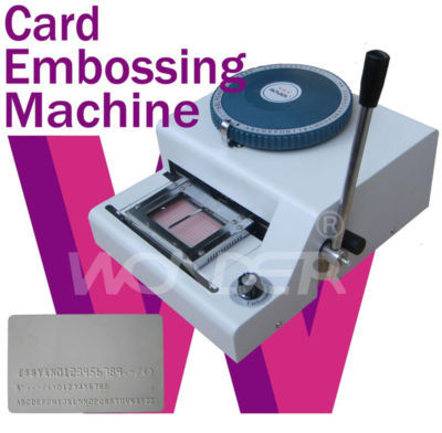 Embossing machine manual magnetic credit card embosser