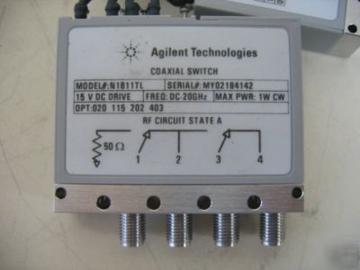 Hp / agilent N1811TL 4-port coaxial switch
