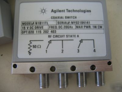 Hp / agilent N1811TL 4-port coaxial switch