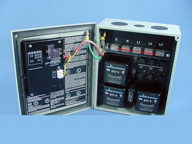 Leviton surge suppressor protector unit 3Ã¸y 277/480V