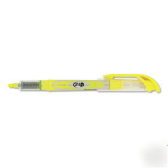 Pentel SL12-g: highlighter,chisel tip, bright yellow