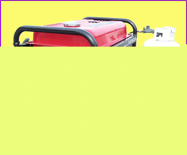 Triple-fuel honda powered generator w/ electric start