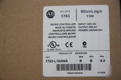New allen bradley micrologix 1763-L16AWA controller 