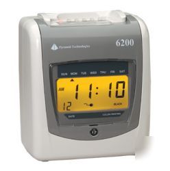 Pyramid electronic payroll time recorder timeclock 6200