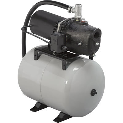 Shallow well jet pump 8.5-gal press. tank 1/2HP 360GPM