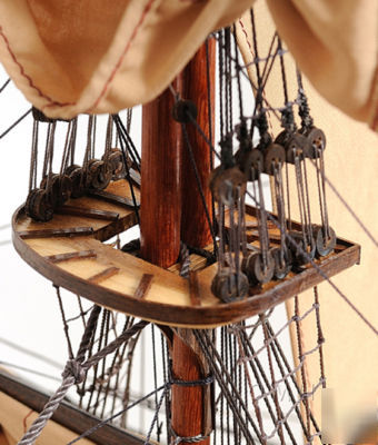 Hms surprise wooden model tall ship sailboat 37