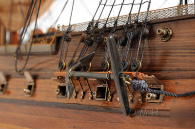 Hms surprise wooden model tall ship sailboat 37