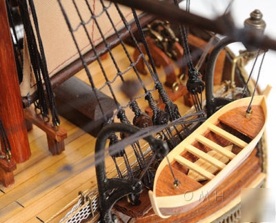 Hms surprise wooden model tall ship sailboat 37