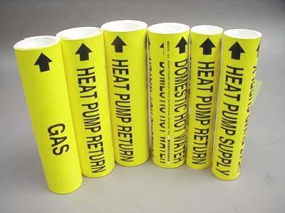 Lot of 18 seton snap-around pipemarker pipe markers 12