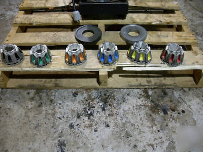 Parker hydraulic hose fittings crimper 6 crimp dies +++