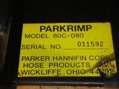 Parker hydraulic hose fittings crimper 6 crimp dies +++