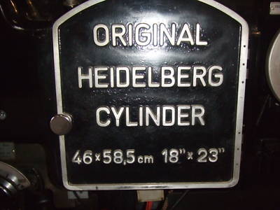 Heidelburg cylinder 18