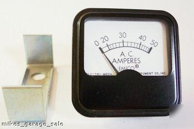 Amp meter 0-50 ac amps amperes emico 2