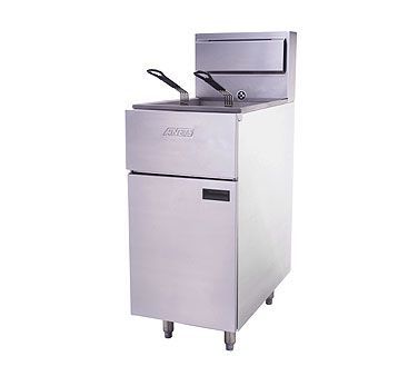Anets SLG40 gas fryer 40 pound stainless frypot nsf