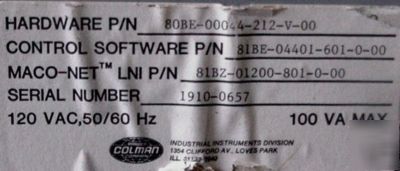 Barber-colman maco 8000 80BE-00044-212-v-00 module