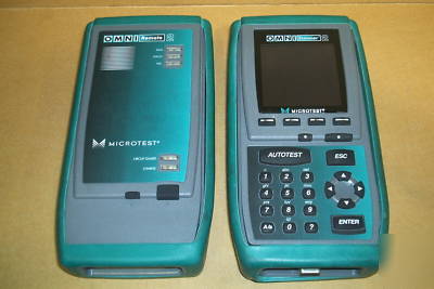 Microtest omni 2 scanner remote CAT5E CAT6 analyzer