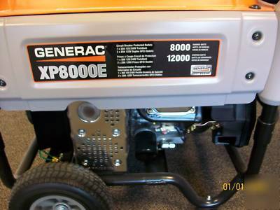 New generac generator 8000 watt XP8000E 