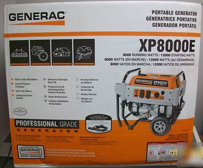 New generac generator 8000 watt XP8000E 