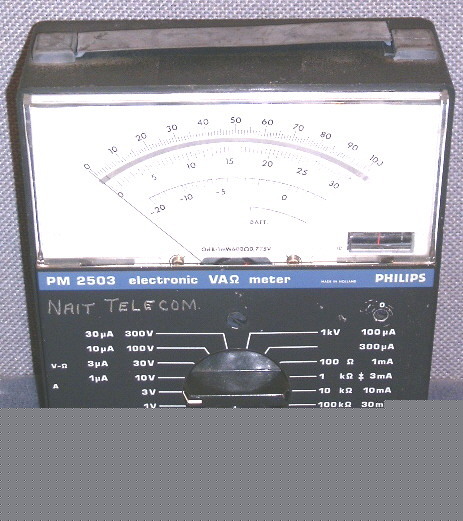 Philips pm 2503/02 electronic volt/amp/ohm meter