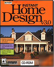 Punch instant house plans home 3D remodeling software 