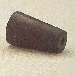 Vwr black rubber stoppers, one-hole 15-M291: 15-M291