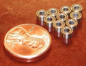 10 straight slot car slotcar axle bearing 3/32