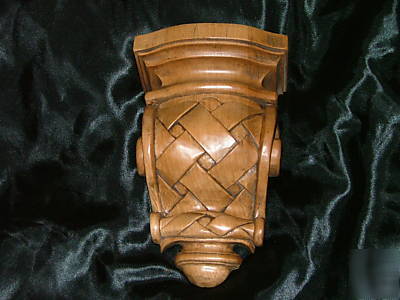 Kraftmaid ginger maple with sable glaze woven corbel